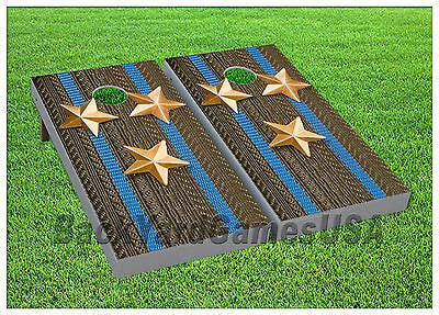 Vinyl Wraps Cornhole Boards Decals Army Gold Star Bag Toss Game