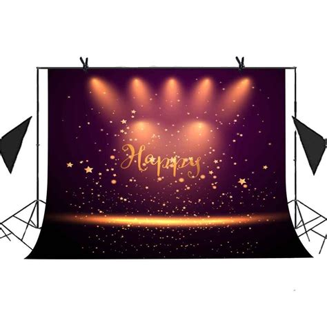 MOHome 7x5ft Light Stage Backdrop Light Red Stage Snowflake Picture