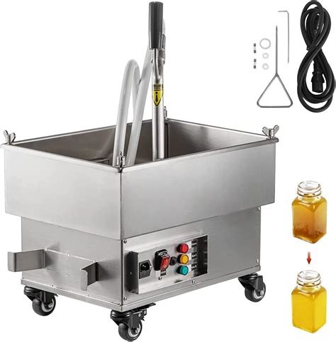 Vevor Mobile Fryer Filter Lbs L Gal Capacity W Oil