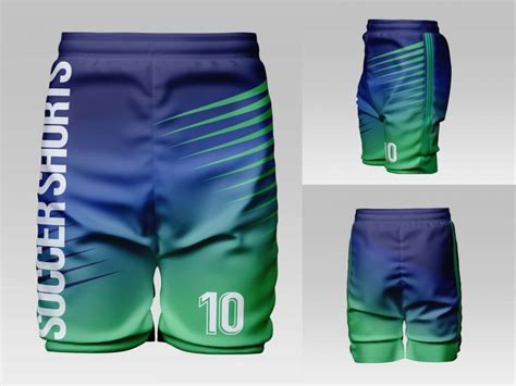 Free Mens Soccer Shorts Mockup PSD Set PsFiles