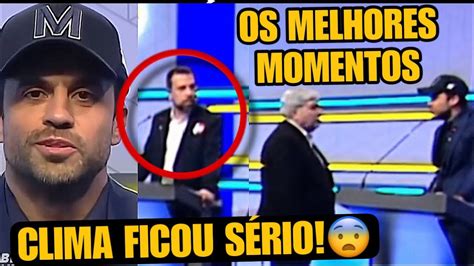 O Datena partiu para cima do Pablo Marçal e os seguranças foram