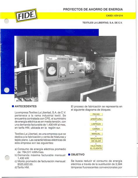 PDF MAQUINAS FIDE Las características eléctricas de esta empresa