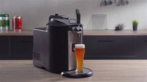 Mini Barril Dispensador De Cerveza El Ctrico L Con Grifo De Acero