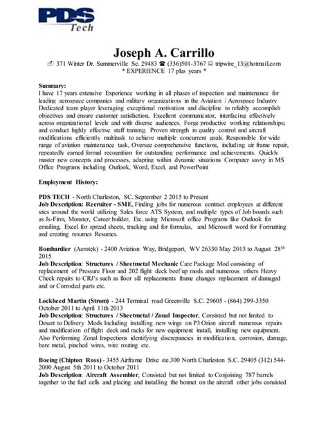 Joseph A Carrillo S Resume PDF