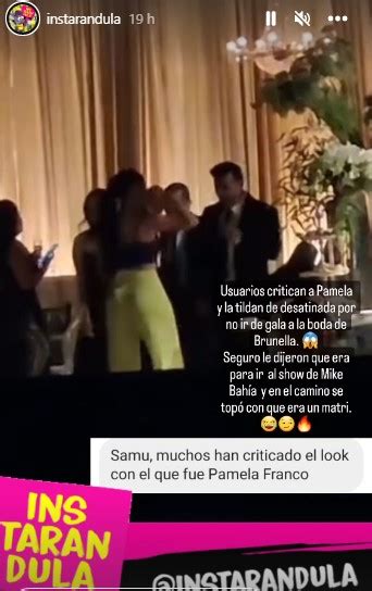 Pamela Franco Fue Muy Criticada Por Asistir Con Pantal N A La Boda De