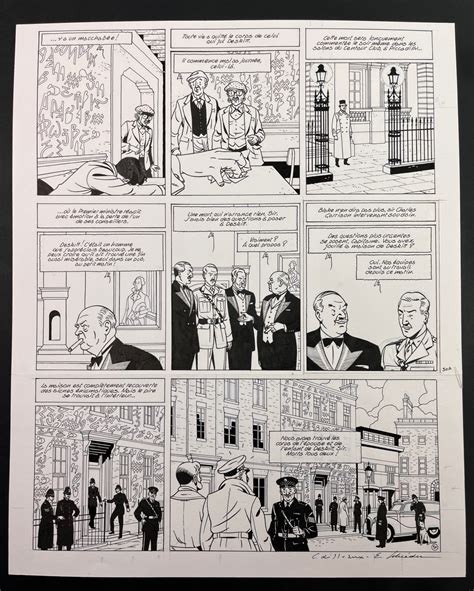 Blake Mortimer Planche Originale Le Cri Du Moloch