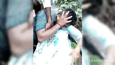 Сouple having sex was caught naked and abused by a group of men