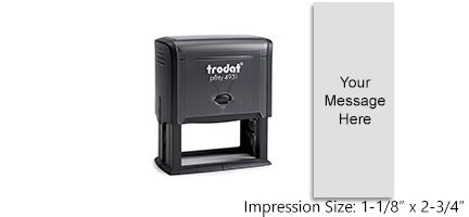 Trodat Printy 4931 Vertical Self Inking Stamp Rubber Stamp Champ