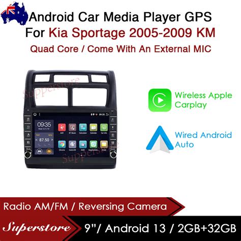 9 CarPlay Android 13Auto Car Stereo GPS Head Unit For Kia Sportage