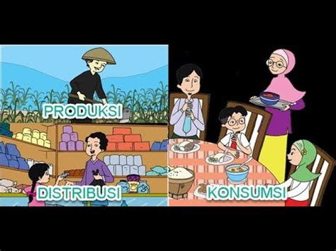 Materi Ips Kelas Kegiatan Ekonomi Produksi Distribusi Dan