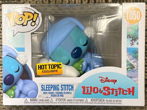 Sleeping Stitch Hot Topic Exclusive Disney Lilo Funko Pop Vinyl Figure 1050 For Sale Final