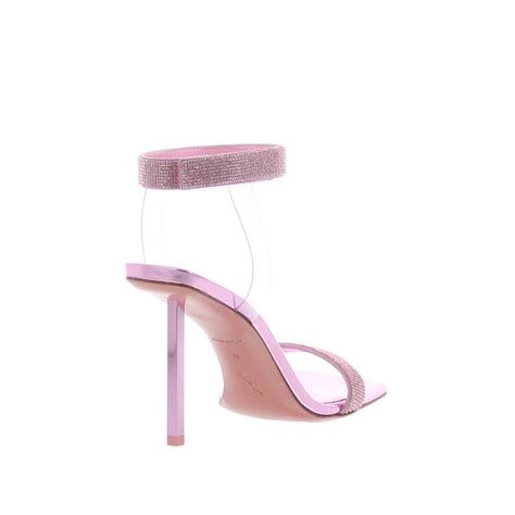 Amina Muaddi Rih Sandal Baby Pink Carla Saint Barth