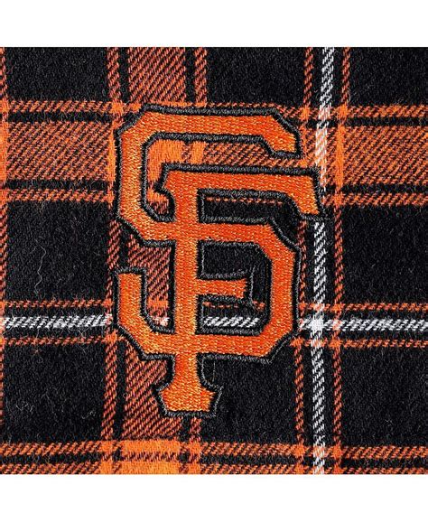 Concepts Sport Mens Black Orange San Francisco Giants Ledger Flannel