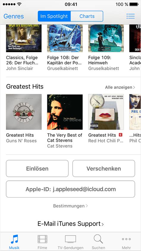 Itunes Und Apple Music Geschenkkarten Und Codes Einl Sen Apple Support