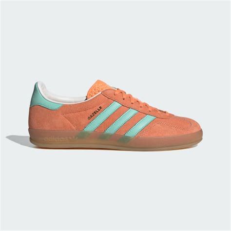 Adidas Gazelle Indoor Shoes Orange Free Shipping With AdiClub