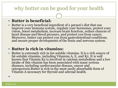 Health Benefits Of Butter