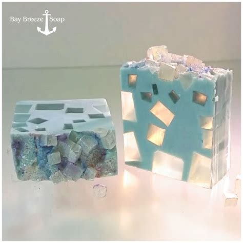 Bay Breeze Soap: "Moonlight Ice" CP & MP Soap Challenge