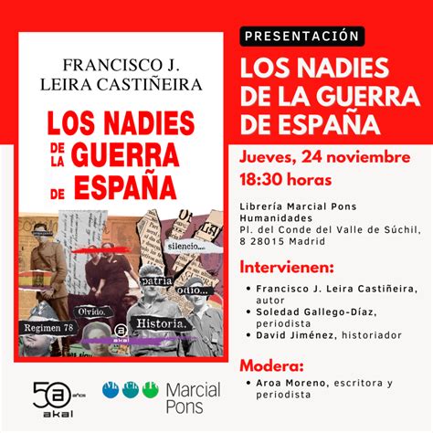 Presentación en Madrid de Los Nadies de la Guerra de España con