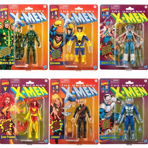 Marvel Legends 6 X Men Retro Wave 2 Set Of 6