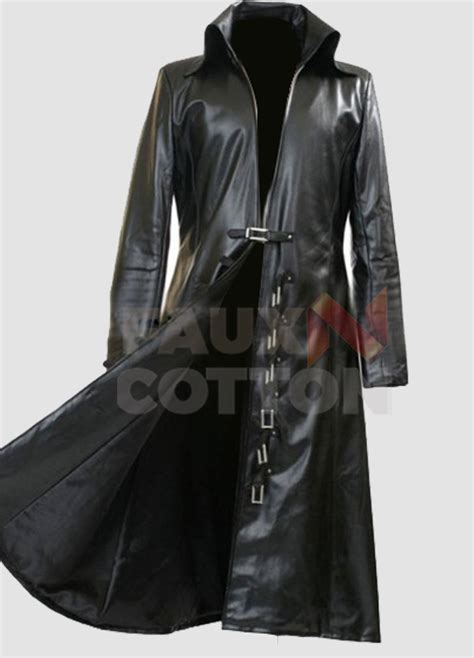 Steampunk Mens Gothic Trench Coat Leather Jacket Tradingbasis