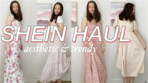 Shein Try On Haul 2022 Pretty Floral Dresses Skirts And More Youtube