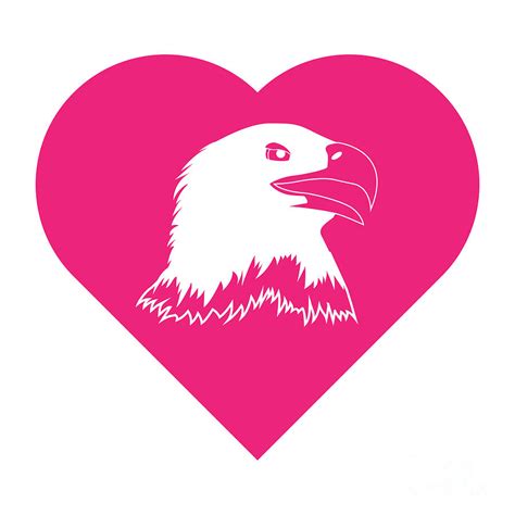 Eagle Cares Pink Digital Art by College Mascot Designs - Fine Art America