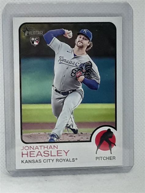 Jonathan Heasley Topps Heritage High Number Sp Rc Kansas