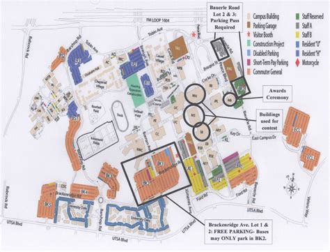 Main Campus Map Utsa Campus Map Campus Wayfinding Signage Design Images