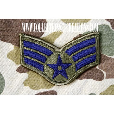 Patch Air Force Senior Airman Kaki Collections Et Créations