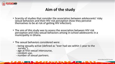 Oral Presentation Of Abstract Title “association Between Risky Sexual