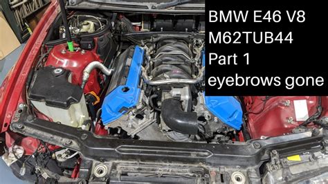 Bmw E46 M62tub44 V8 Conversion Part 1 325ci V8 Swap Youtube