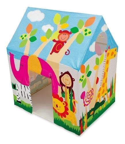 Casa Para Niños Niñas Carpa Casita Armable Safari Animales Cuotas sin