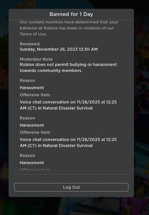 Voice Chat Moderation Moderation Reason Needs To Be Given When Banned