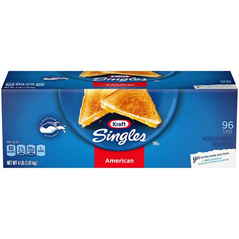 Kraft Singles American Cheese Slices, 4lb (96 slices) - Kraft Recipes