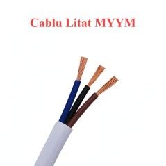 Cablu Electric Litat MYYM Alb 3x2 5mm 100ml