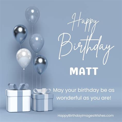 Happy Birthday Matt Images & Wishes 2025