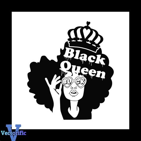 Black Queen Svg Melanin Svg Afro Girl Svg Black Girl Svg Inspire