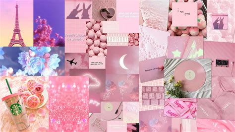 Aesthetic Pink Collage Wallpapers Top Free Aesthetic Pink, 49% OFF