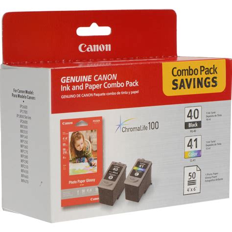 Canon Pg Cl Ink Tank Combo Pack With Gp Paper