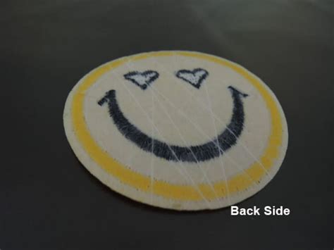 Iron On Patch Smile Face Patches Love Eye Patch Yellow Patch Etsy