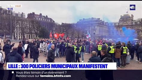 Lille Près De 300 Policiers Municipaux Manifestent