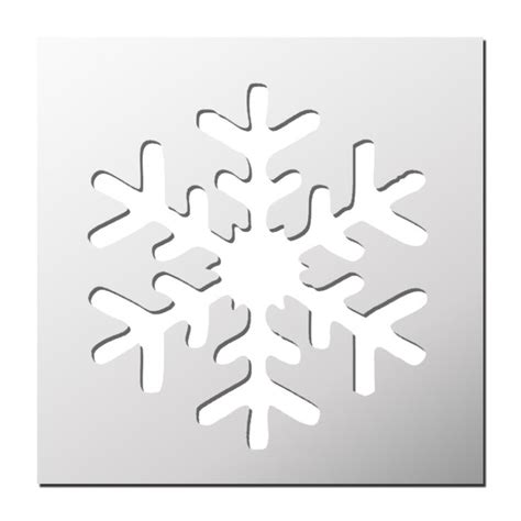 Pochoir Flocon De Neige Christmas Stencils Christmas Tree Template