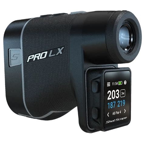 Shot Scope Pro Lx Laser Rangefinder Golf Gps Shot Tracker Grey