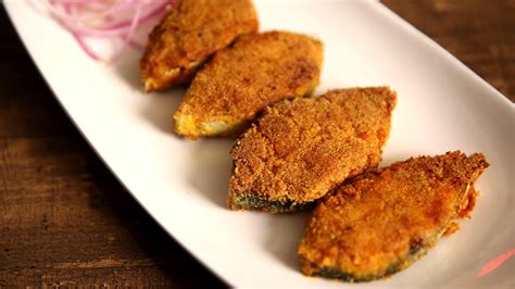 Rava Fish Fry Recipe How To Make Mangalore Style Fish Fry Surmai