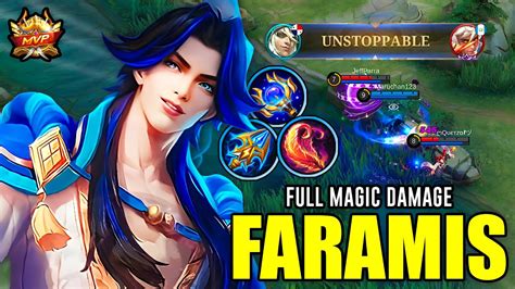 Unstoppable Faramis Full Magic Damage Build And Emblem Build Top