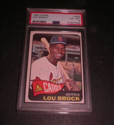 1965 LOU BROCK TOPPS 540 PSA 6 EX MT EBay