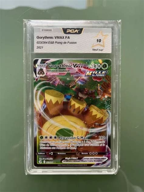 CARTE POKÉMON GORYTHMIC Vmax FA 023 264 Poing de Fusion PCA 10 Psa Bgs