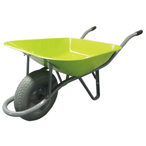 Wb6400u Heavy Duty Wheel Barrow Wheelbarrow With Load 130kg 65l 4 00 8 Inch Fu Foam Wheel