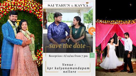 Sai Tarun Weds Kavya Reception Live At Pm Youtube