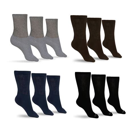 Men's Cotton Diabetic Crew Socks (Assorted) – DIABETIC SOCK CLUB